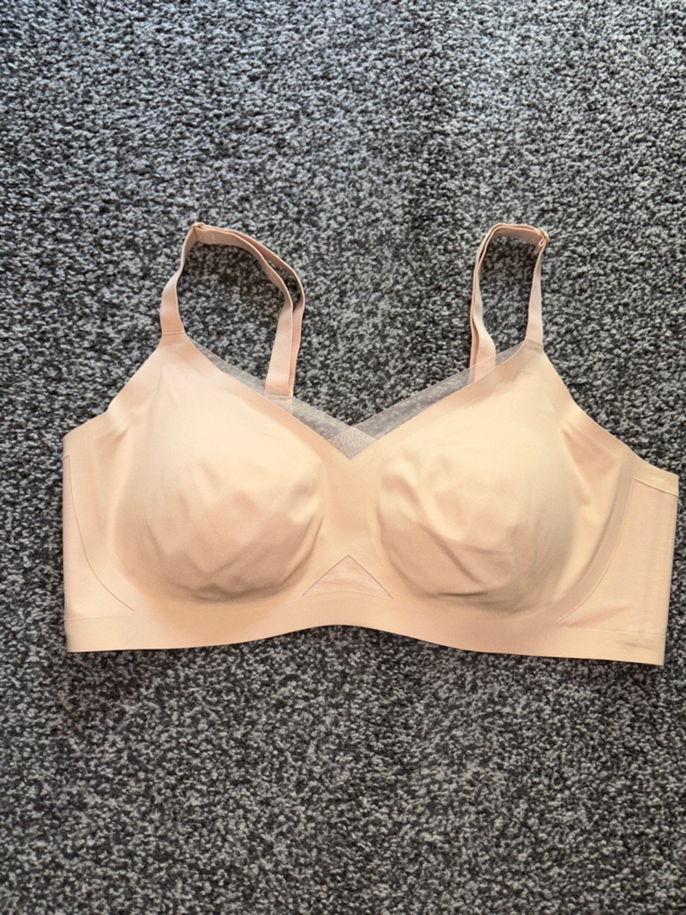 Honeylove Women’s Crossover Bra Seamless Wireless Nude Sand Size 1X